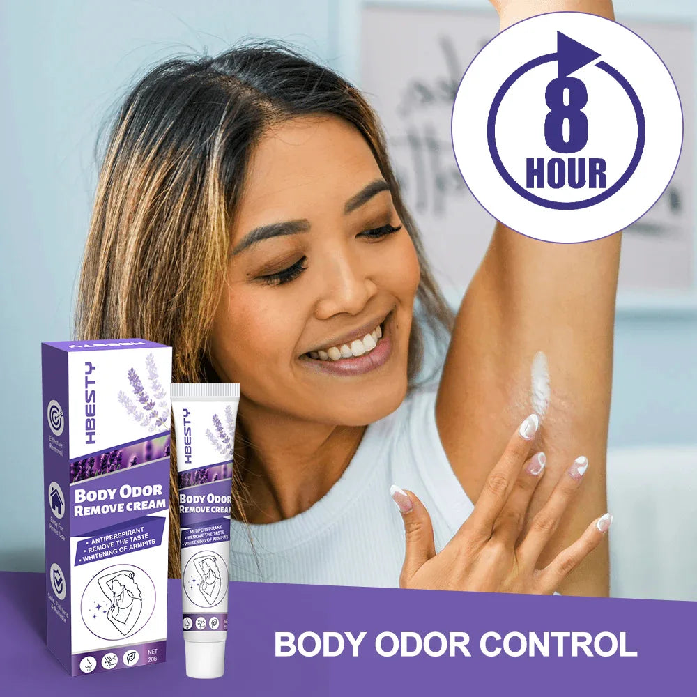 Lavender Body Odor Remove Cream Underarm Bad Smell Sweating Removal Armpit Refreshing Antiperspirant Lasting Aroma Deodorant