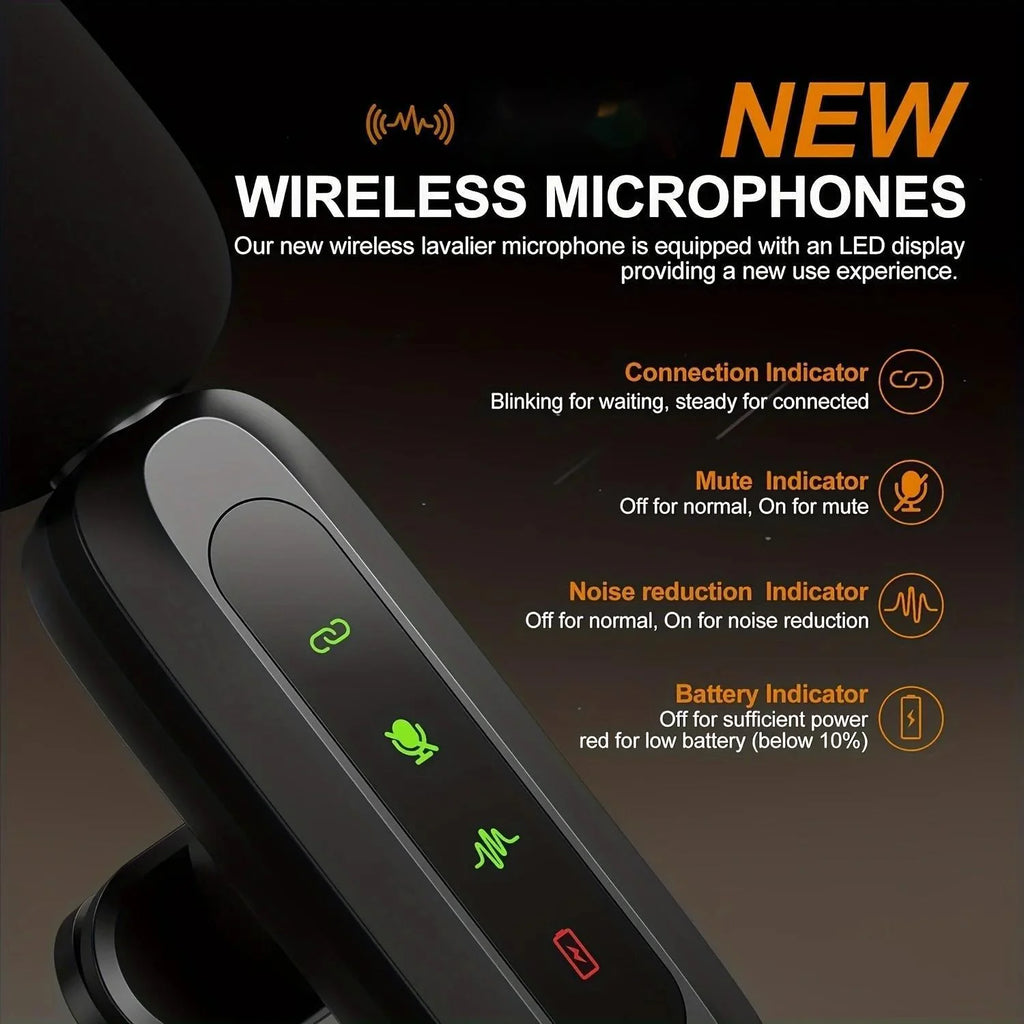 Xiaomi New Wireless Lavalier Microphone Portable Mini Microphone Audio Video Recording Livestreaming Gaming  For IPhone Android
