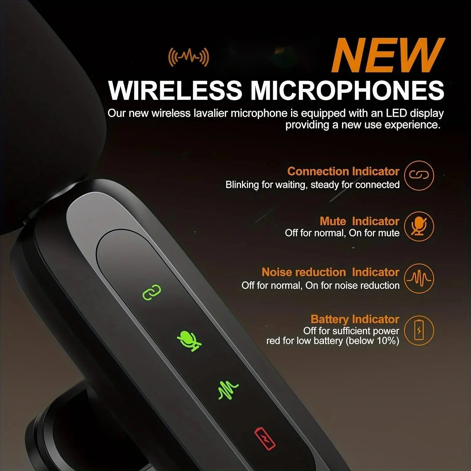 Xiaomi New Wireless Lavalier Microphone Portable Mini Microphone Audio Video Recording Livestreaming Gaming  For IPhone Android