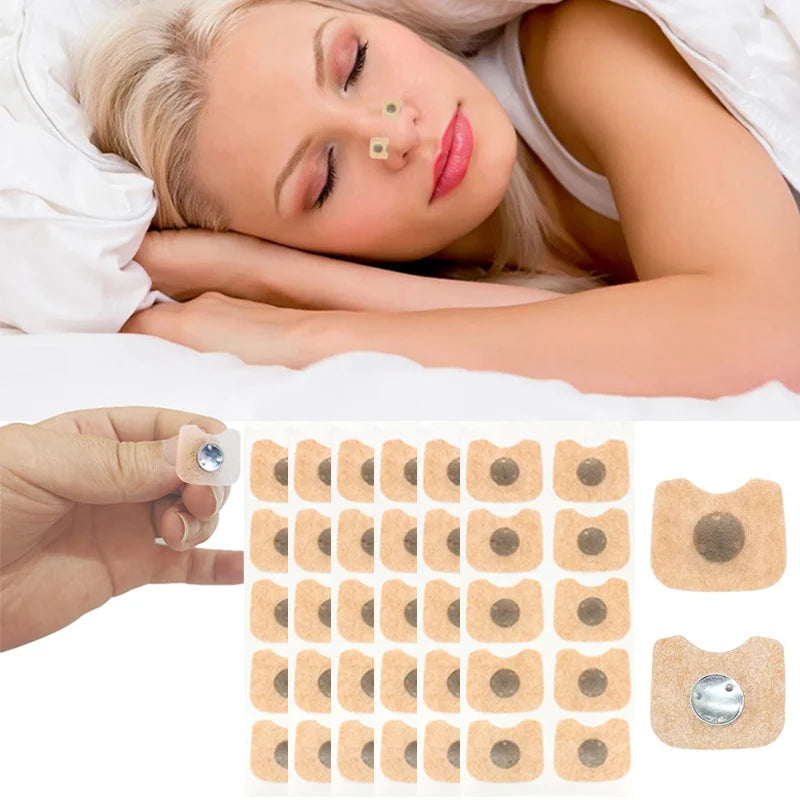 30/60/90/150Pcs Nose Breathing Magnetic Suction Iron Nasal Strips Increase Air Intake Better Sleeping Patch Reduce Snoring Tools