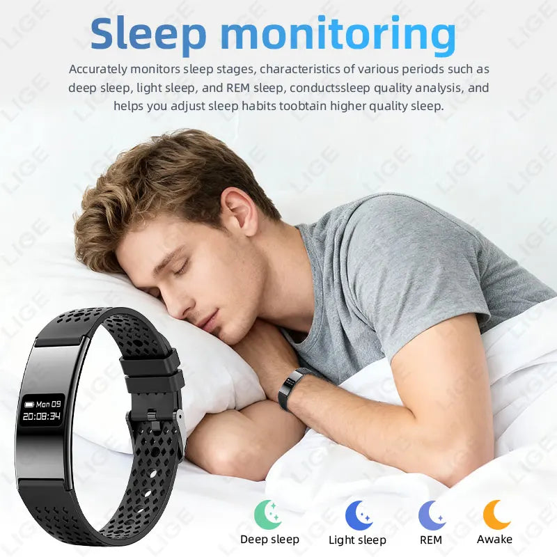 New Smart Bracelet Women Men Heart Rate Blood Oxygen Health Monitor Pedometer Sport Fitness Tracker Electronic Watch Smart Bands