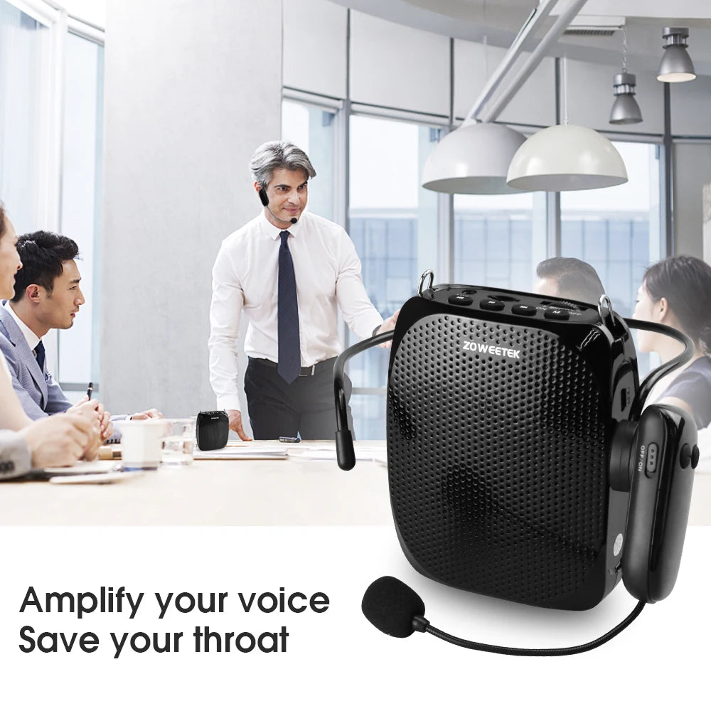 Zoweetek Wireless Voice Amplifier Mini Audio Loudspeaker Speaker for Teacher