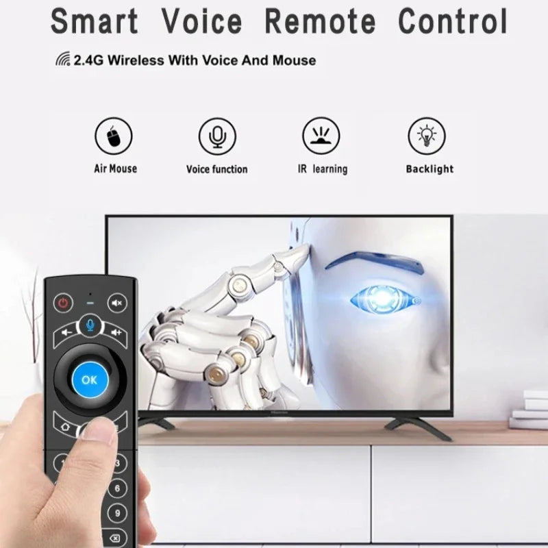 2.4G Wireless Keyboard Air Mouse G21 PRO Voice Remote Control with IR Learning Gyros for Android TV Box H96 MAX X3 Pro