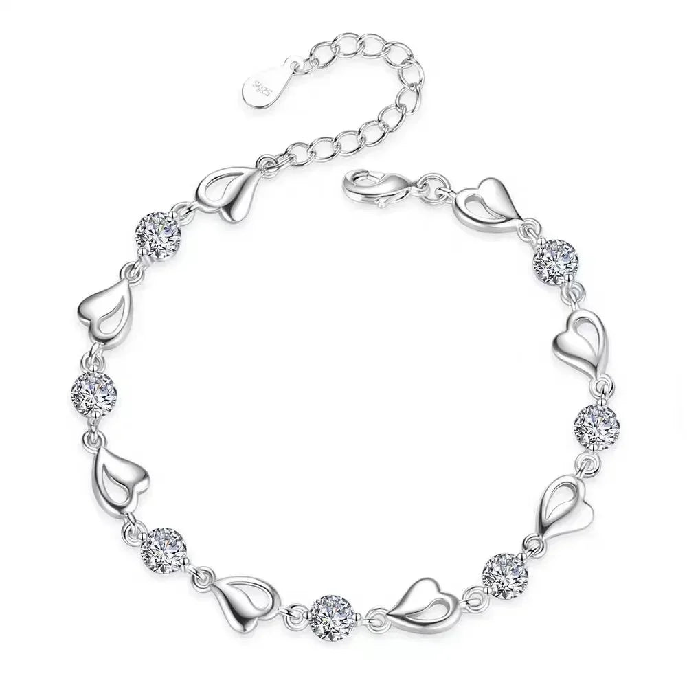 925 Sterling Silver Bracelets Woman Dreamcatcher Tassel Feather Round Bead Adjustable Charm Bracelet for Women Party Jewelry