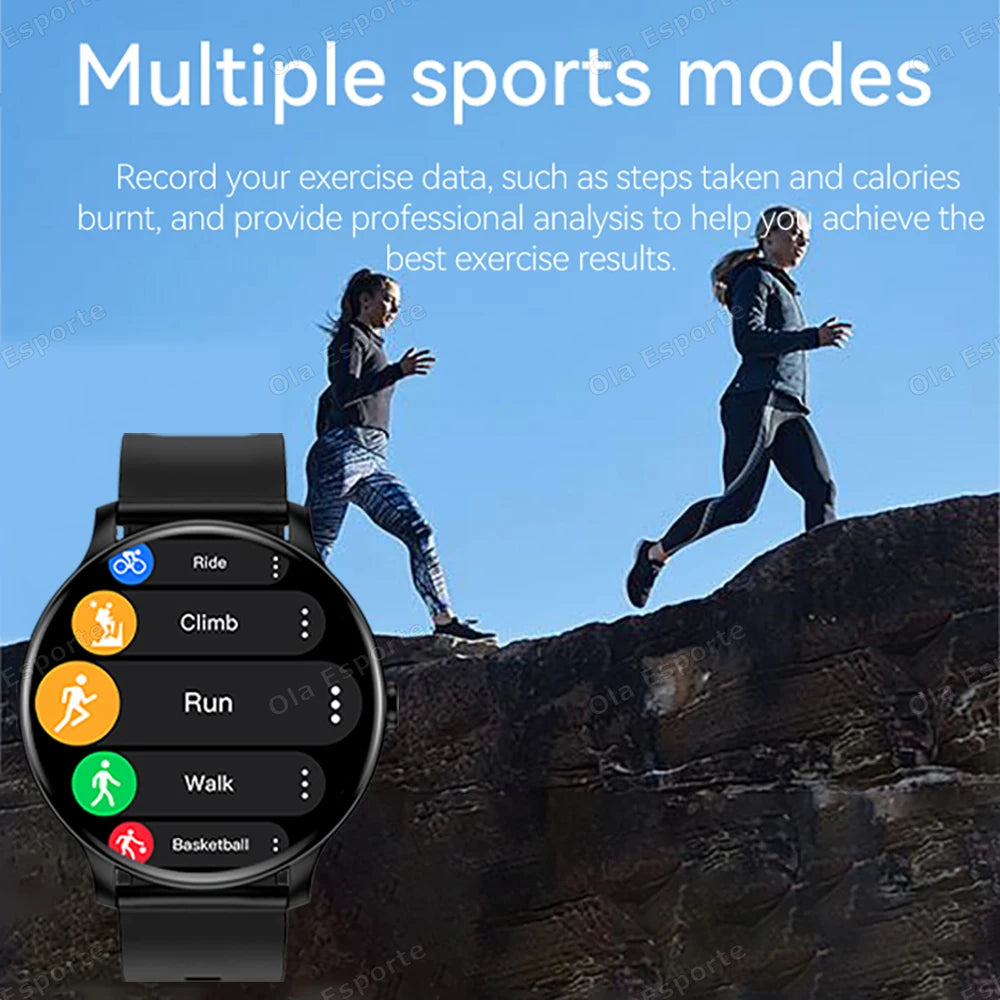 New Smart Watch 2025 Men Women Full Touch Screen Sport Fitness Watch IP67 Waterproof Bluetooth Call For Android IOS Smartwatch