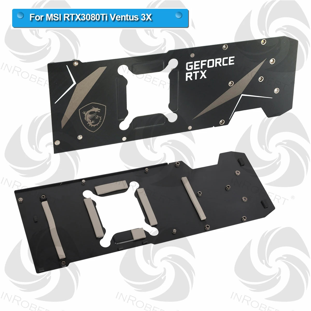 Cooler Fan Heatsink  For MSI RTX 3080 3080TI 3090 Ventus 3X Graphics Video Card Cooling Fan HeatSink Radiator with backplate
