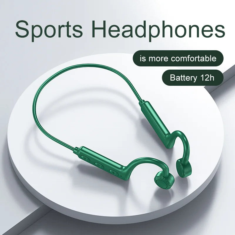 Bluetooth Headsets Wireless Headphones Sound Conduction Headphone Earphones Earbuds with Mic Long Battery Life