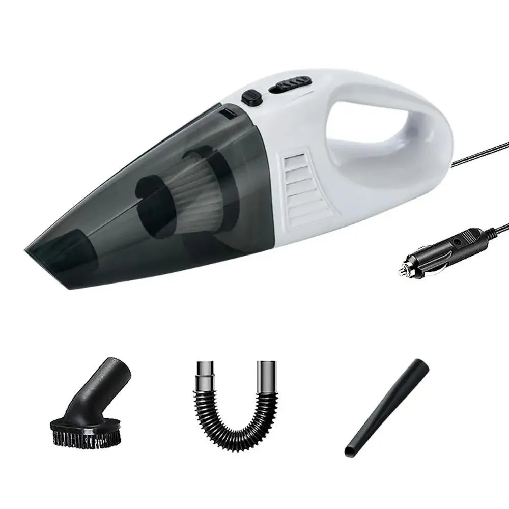 Car Vacuum Cleaner-High-Power 12V Handheld Portable with Wired Design-Removes Dust,Food, Sand,and Dog Hair-Perfect for Cars