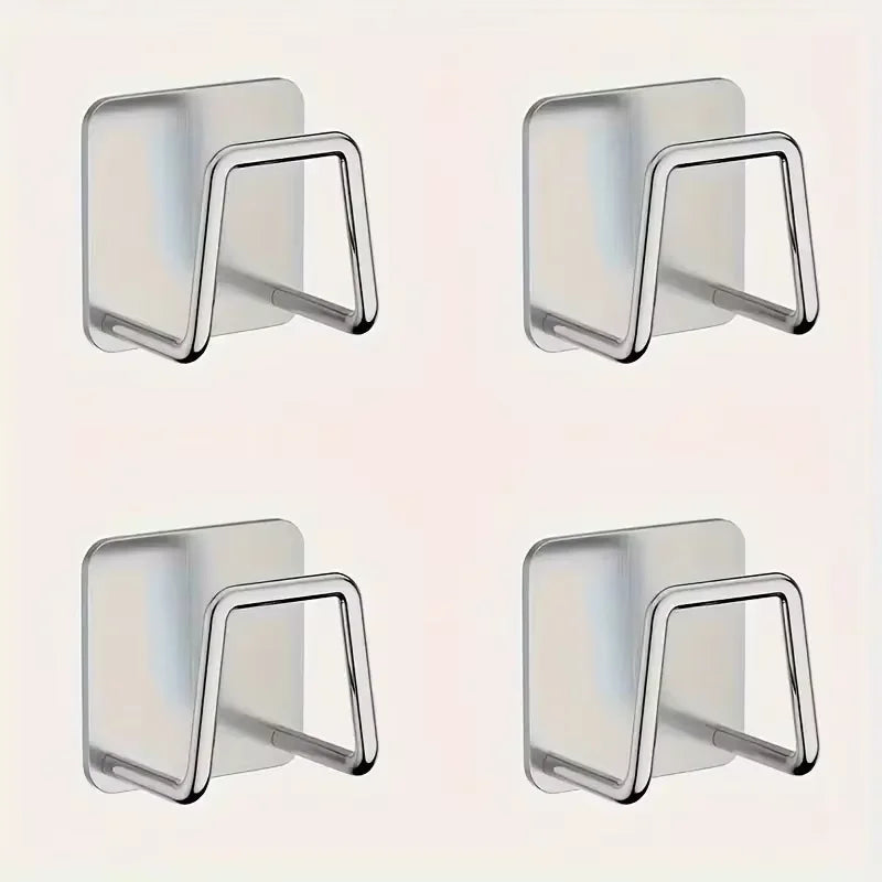4Pcs Kitchen Storage Rack, Punching-free Wall Under Cabinet Cutting Board , Multi-functional , Accessories