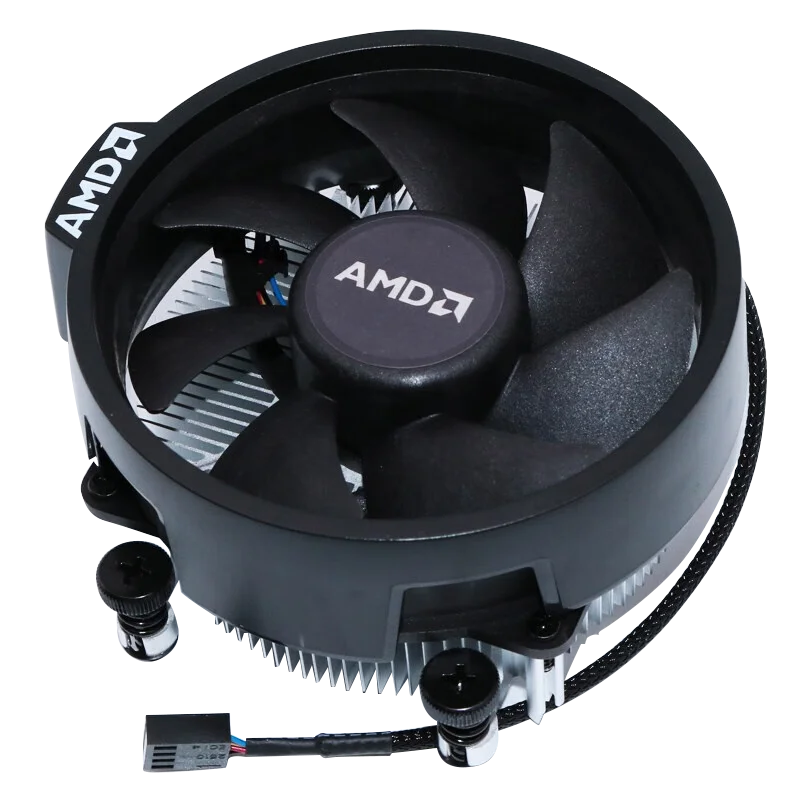New AMD Original Fan Radiator Cooler Suit For Ryzen 3 Ryzen 5 Ryzen 7 AM5 AM4 CPU R3 R5 5600 5500 5600G R7 5700G R7 5800 R7 7600