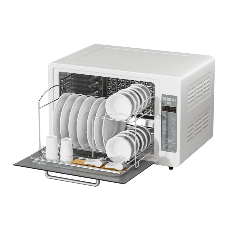 Desktop Dish Dryer Machine Kitchen Tableware Household Dish Rack With Cover Portable Dishes Disinfection Cabinet