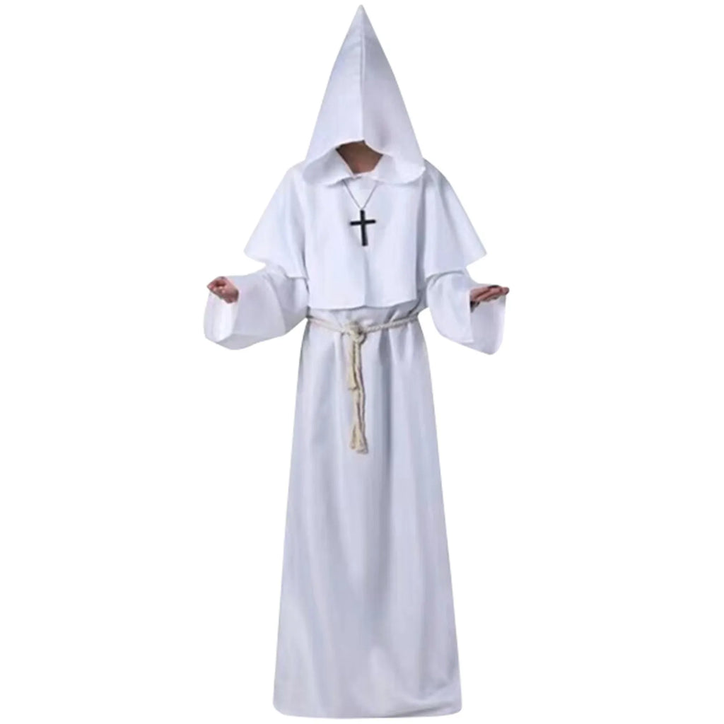 Halloween Costume Halloween Cosplay Costume Medieval Monk Suit Monk Robe Wizard Suit Priest Suit Costume Stage Suit 코스프레 의상
