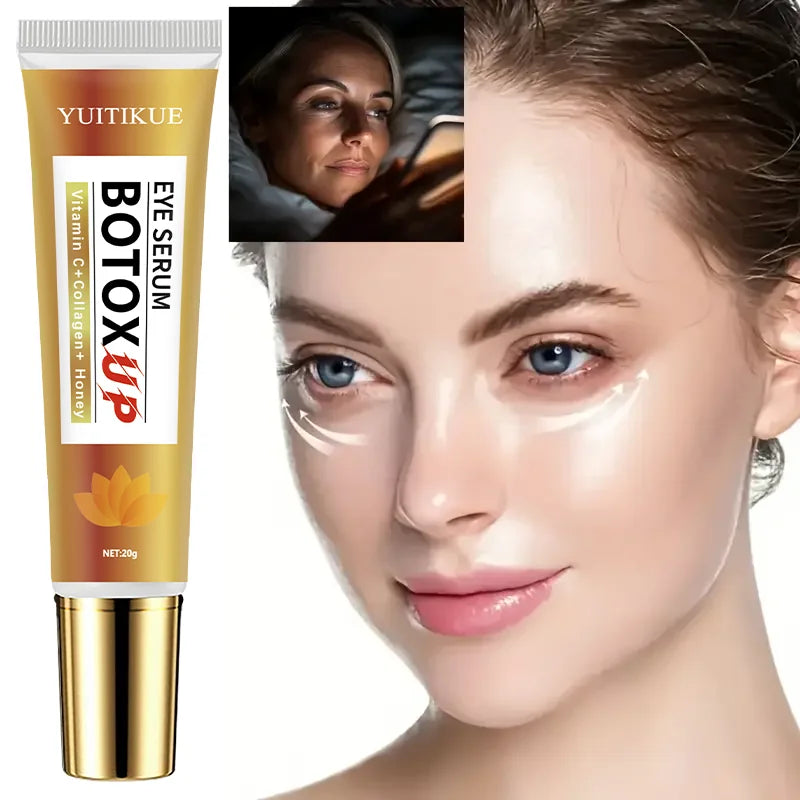Honey eye cream with hyaluronic acid, collagen suitable for all skin types, moisturizing and firming, gentle and easy to absorb,