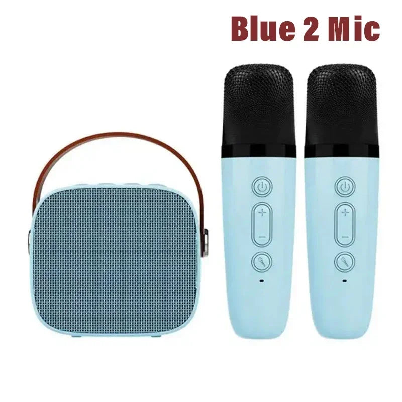 Karaoke Wireless Dual Microphones Machine KTV DSP System Bluetooth Speaker HIFI Stereo Surround For Kids And Adults Party Gift
