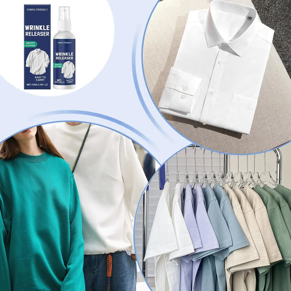 100ml Ironing Spray for Clothes, Anti-Static Ironing Aid for Dorm Room Home Travel Trip Beach Vacation Seasonal Care Supplies