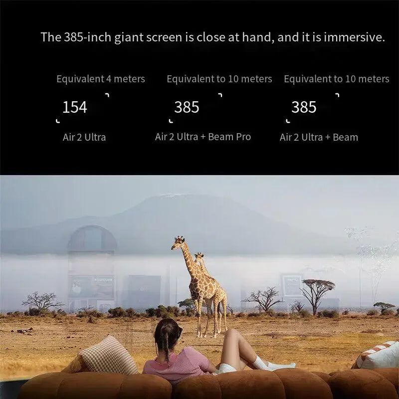 Xreal Air 2 Ultra AR Glasses 6DoF Smart Glasses 52° FOV 385-inch HD Space Giant Screen Portable Private Cinema