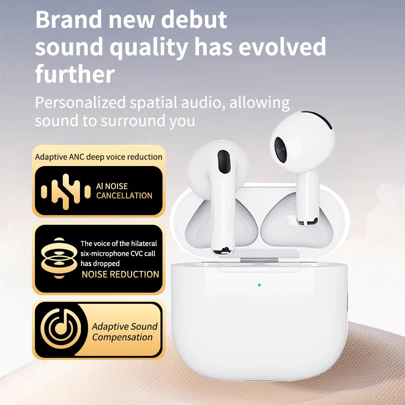 Airs Pro Wireless Earbuds Fake AirPod Bluetooth Earbuds with Hi-Fi Stereo and Microphone Charging Case with All Smartphones