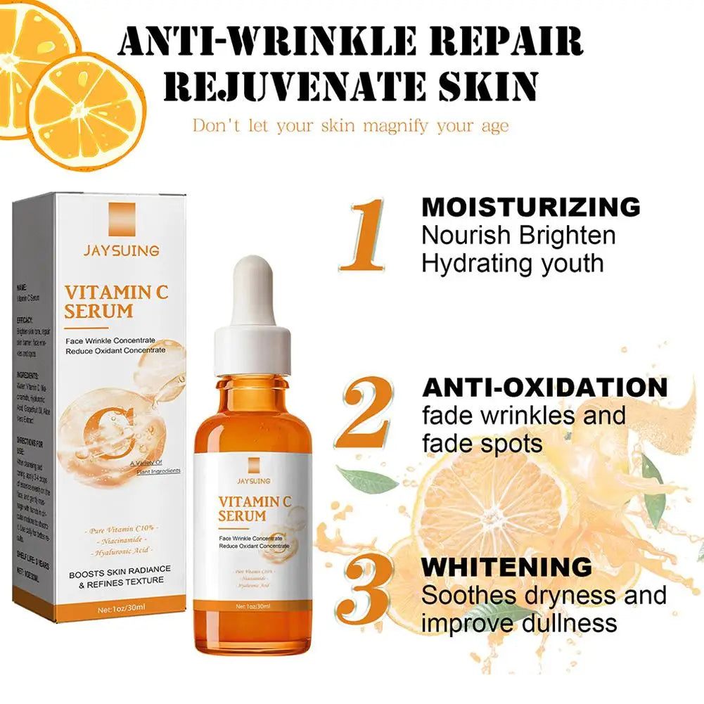 Vitamin C Face Serum Anti Aging And Skin Brightening Serum Dark Spot Remover Vit C Facial Serum With Hyaluronic Acid Skin Care