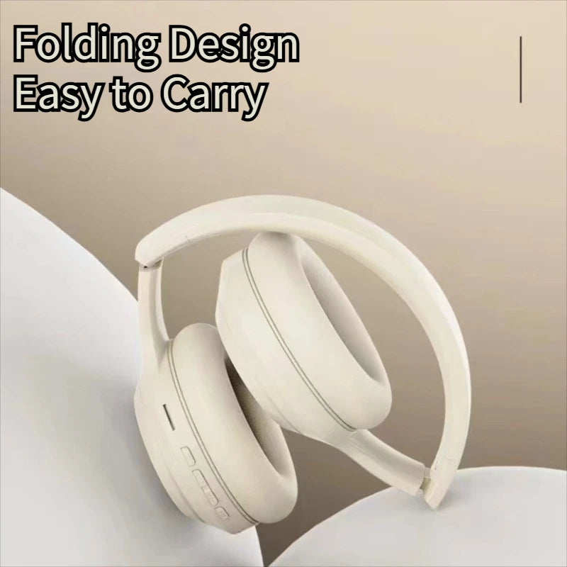 Wireless Headset Bluetooth5.3 HiFi Stereo Earphones Noise Cancelling Gaming Headband Foldable with  Earbuds TF/AUX Music Player