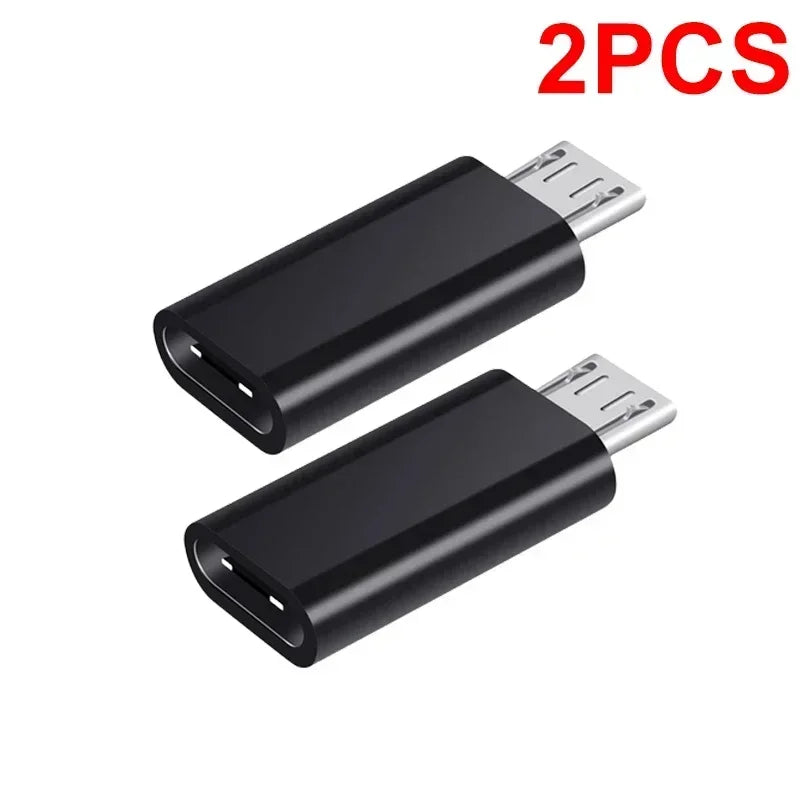 10-1Pcs Micro USB Female To Type C Male Adapter OTG Converter Micro-B To USB-C Connector Phone Charger Cable Adapter For Samsung