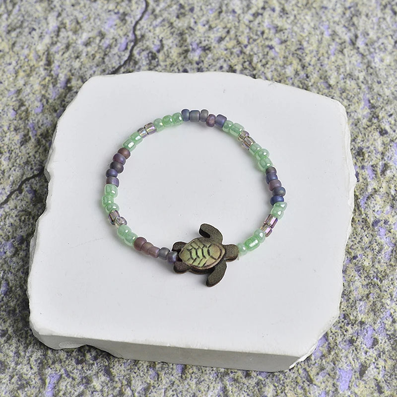 New Fashion Retro Turtle Beaded Bracelet For Women Bohemia Bracelet Friendship Jewelry