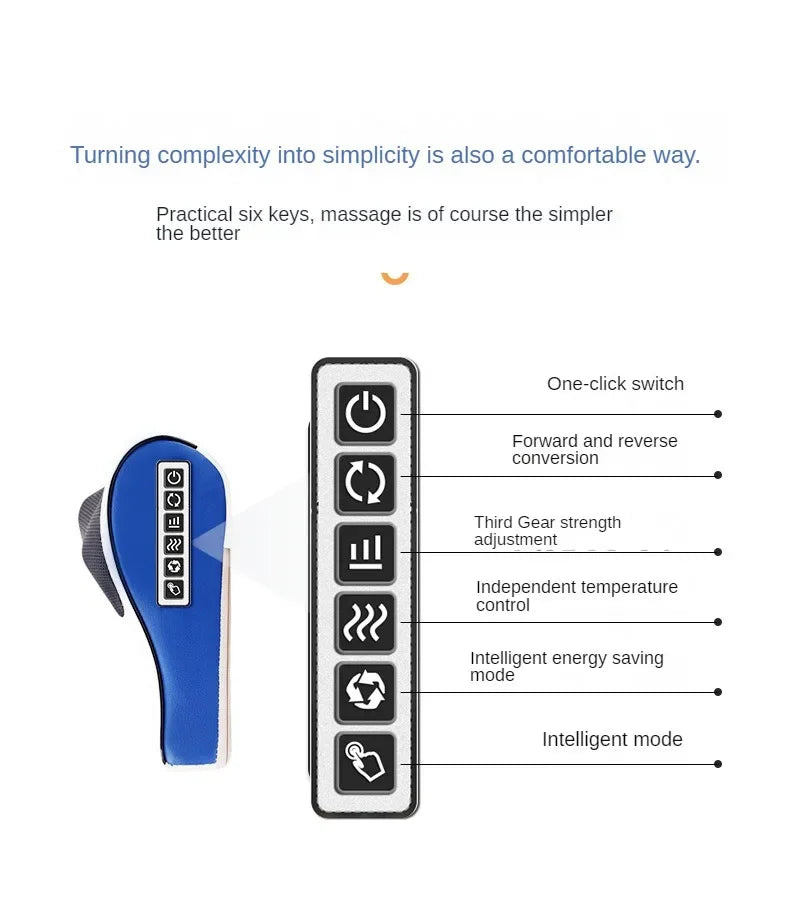 Cervical Massage Pillow Neck Massager Multifunctional Back Home Cervical Pillow Shoulder and Neck Massager