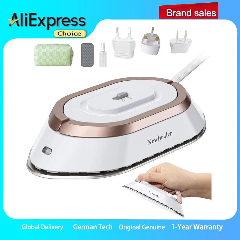 300W Electric Iron Mini Clothes Dryer Travel Dual-voltage Dryer Ceramic Based Iron Clothing Wrinkle Remover
