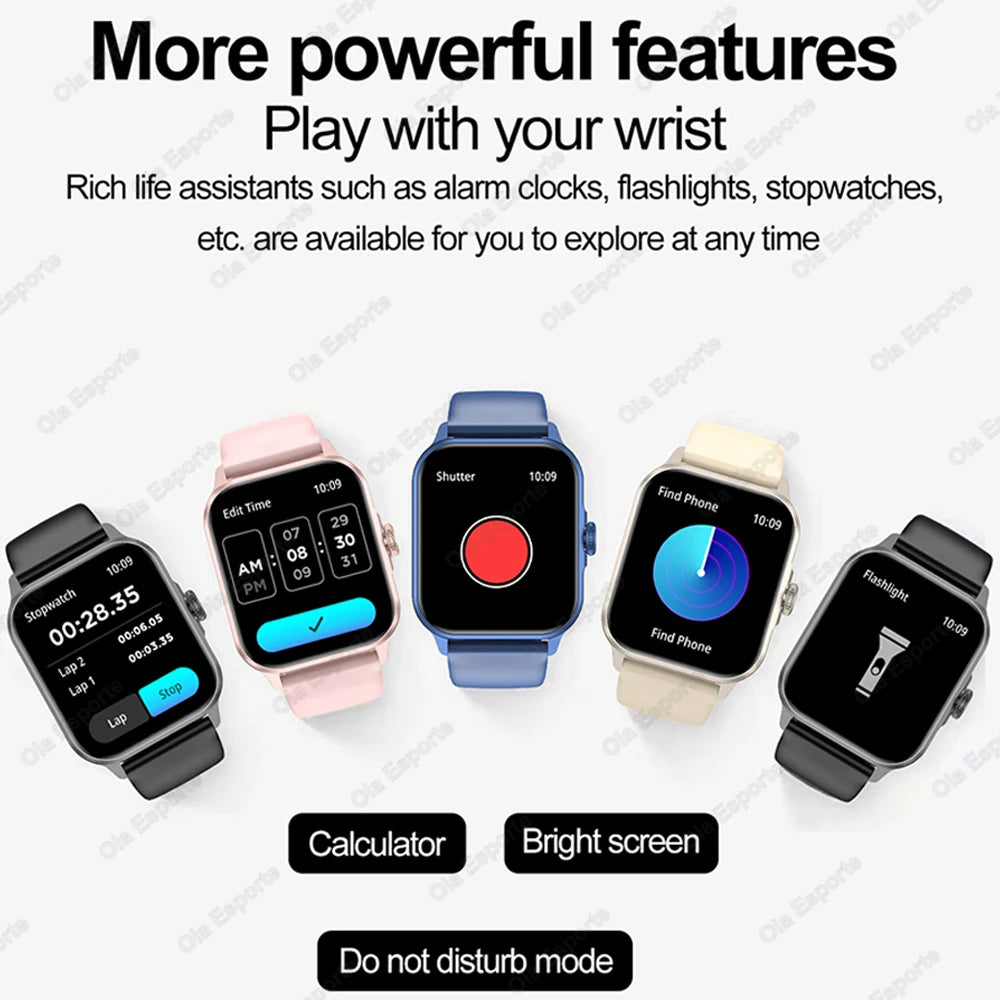 Smart watch, wireless calling /dial, multi -Sport mode,Suitable for men and women, sports watches, Custom Wallpaper,for iPhone/A