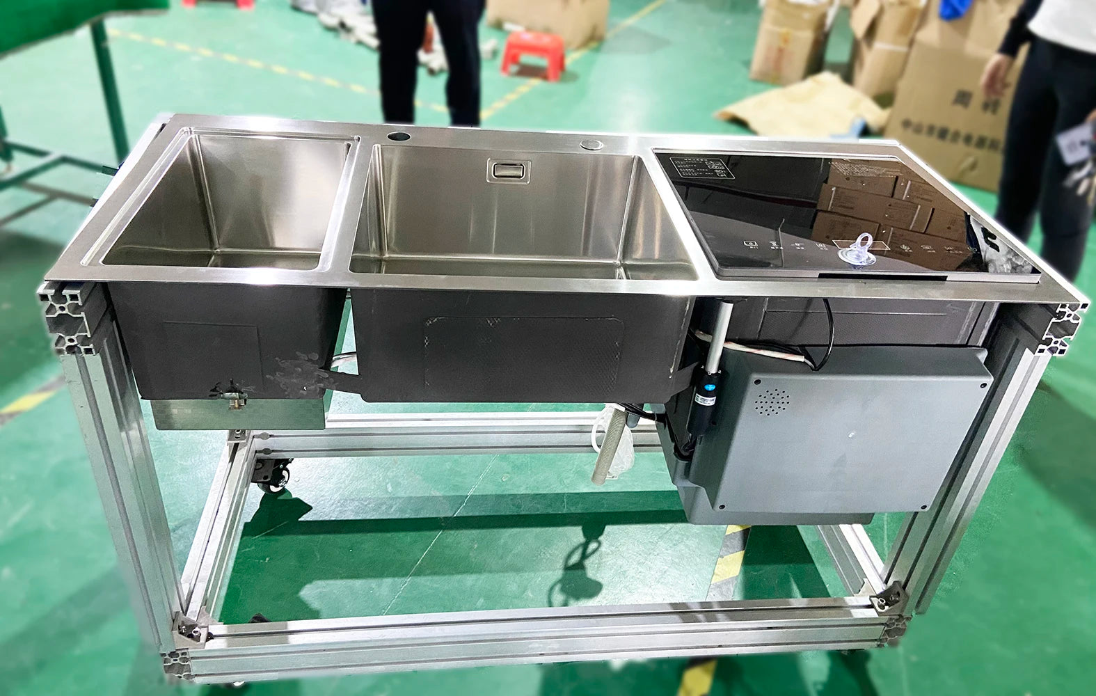 Sink Dish Washing ,Machine Integrated Full-Automatic Kitchen Ultrasonic Water Spray,Home Kitchen Appliances