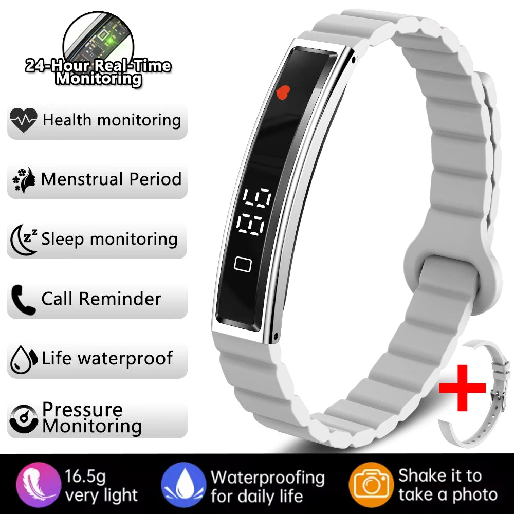 New Smart Bracelet Women Smartwatch Men Fitness Tracker HeartRate Blood Oxygen Waterproof Sport Smart Band Watch For Android iOS