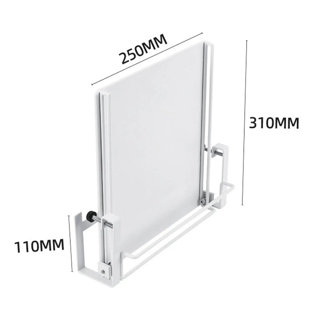 Kitchen Cabinet Door Organizer Accessories Multifunction Foldable White Rack Countertop Shelf for Balcony Pantry Home Bathroom