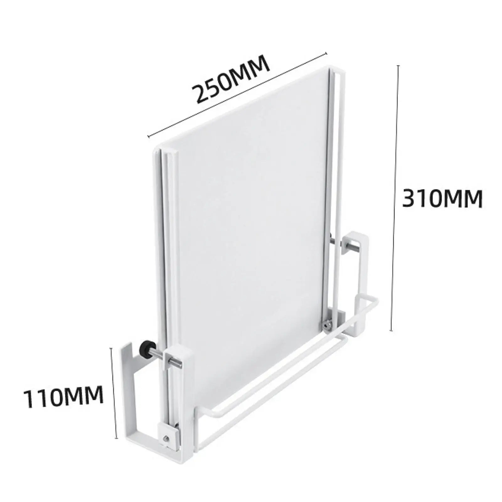 Kitchen Cabinet Door Organizer Accessories Multifunction Foldable White Rack Countertop Shelf for Balcony Pantry Home Bathroom