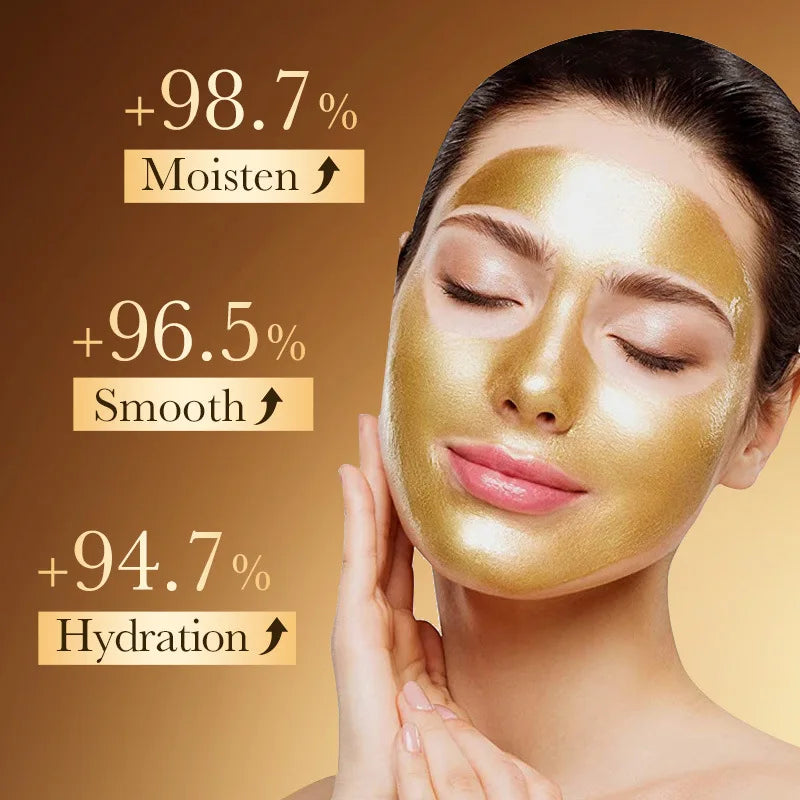 SADOER Gold Collagen  Hyaluronic Acid Masks Tearing Blackhead Removal Deep Cleaning Firming Tear Off Facial Mask Skin Care