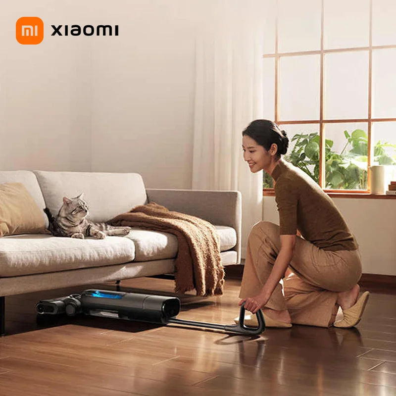 Моющий пылесос/влажная уборка Беспроводной пылесос  XIAOMI MIJIA 3pro，Автоматический сушка, сухая уборка, аква-фильтр