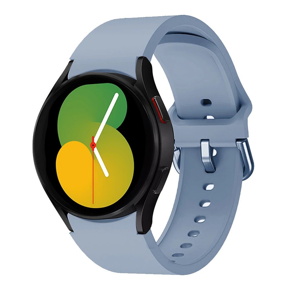 Strap For Samsung Galaxy Watch 6/4/7 44mm 40mm/5 Pro 45mm wristband 20mm Silicone Bracelet Galaxy Watch 6 classic 43mm 47mm Band