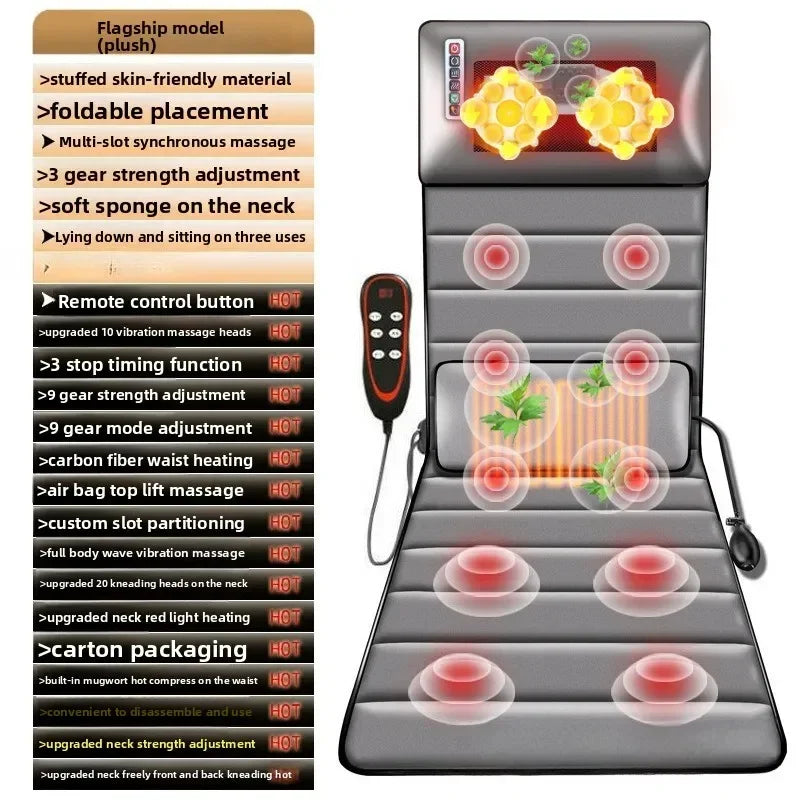 Multifunctional Full Body Home Massage Cushion Waist Back Electric Instrument Blanket Kneading Cushion Electric Chair