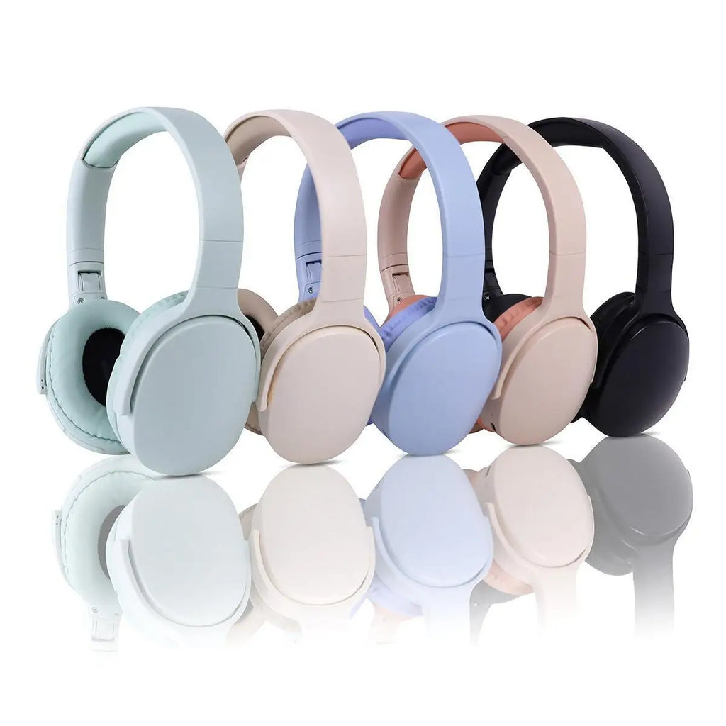 Fashion Bluetooth Wireless Headphones Over Ear Deep Bass Sports Stereo HiFi Long Battery Life Universal For All Devices