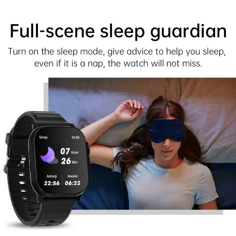 2025 New Smart Watch with Heart Rate Tracker and Sleep Monitor, Dustproof and Waterproof Features for Active Lifestyles