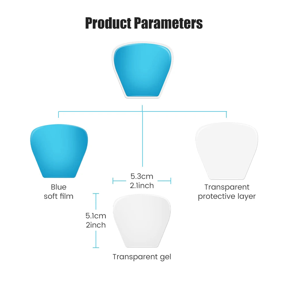 Gel Pads for EMS Neck Massager Trainer Hip Exerciser Replacement Body Massage Patch Muscle Stimulator Sticker Gels Hydrogel