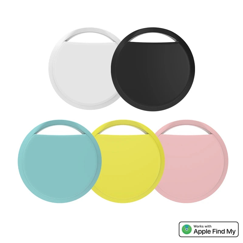 5-pack Bluetooth GPS Tracker for iOS Work with Apple Find My App Global Positioning for Luggage Bag Car Wallet Bike Smart Tag