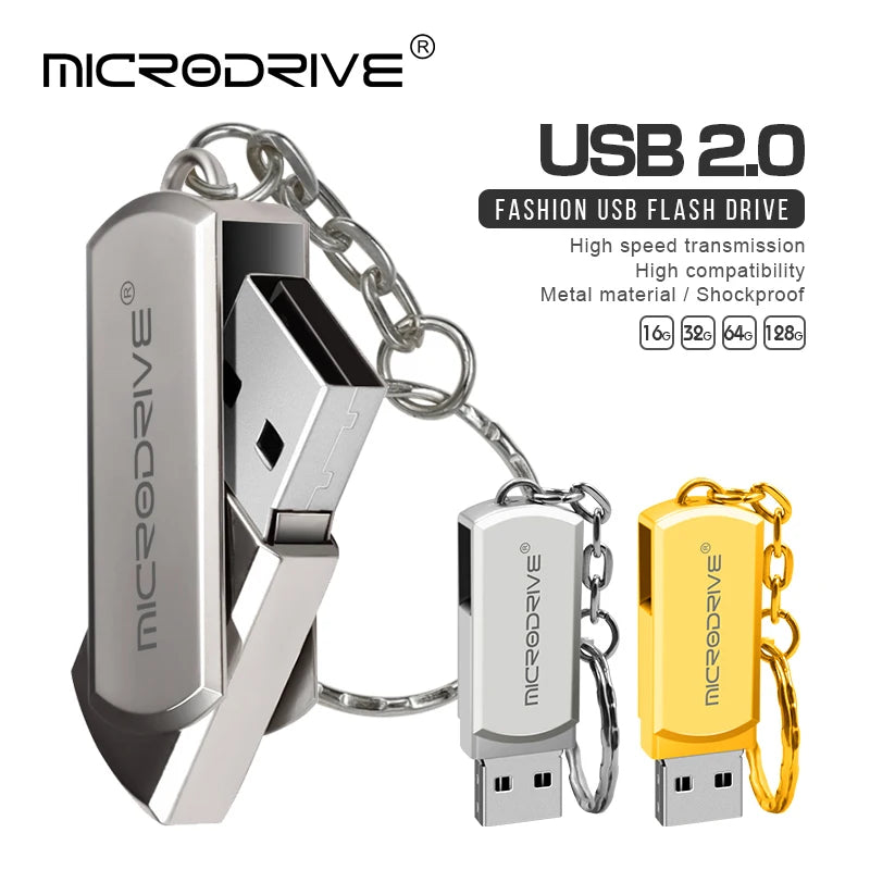 USB Flash Drive 64GB Metal Pendrive 4GB High Speed USB Stick 32GB Pen Drive 16GB USB Flash