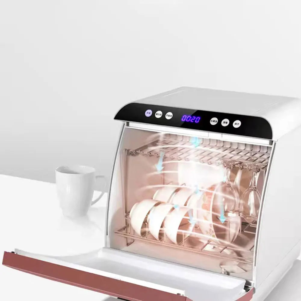 YunlinLi Factory Dishwasher Fully Automatic Dishes Disinfection Machine Lavaplatos Desktop Cupboard Kitchen Tableware Washer