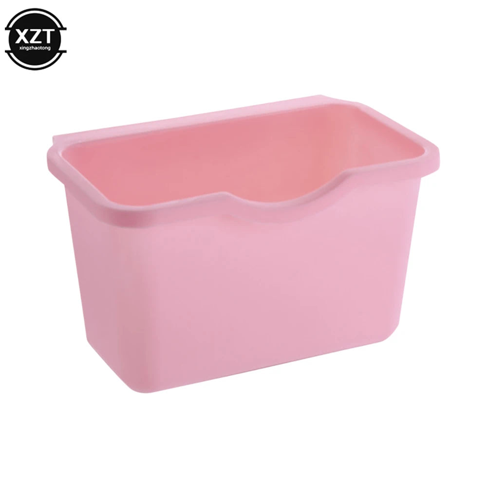 Kitchen Cabinet Door Hanging Trash Garbage Bin Can Rubbish Container Mini Waste Bins Household Rubbish Cleaning Tool Dustbin
