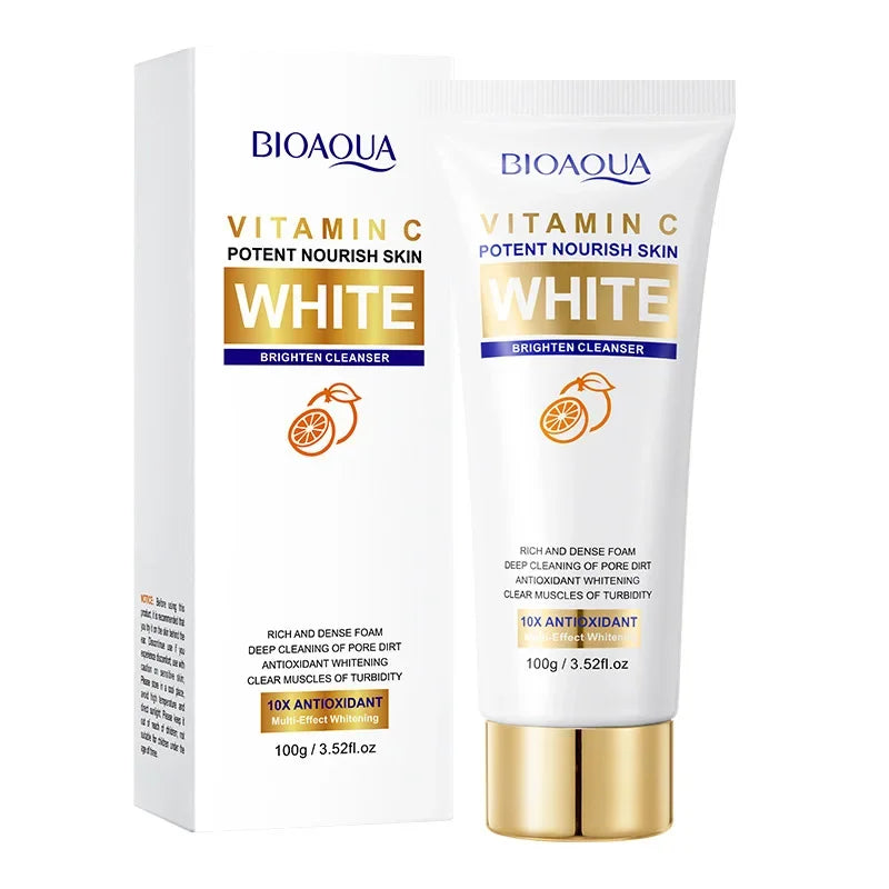 BIOAQUA Moisturizing Cleanser Vitamin C Brightening Whiten Keep Water Oil Balance Hydrating Face Cleanser Daily Skin Care