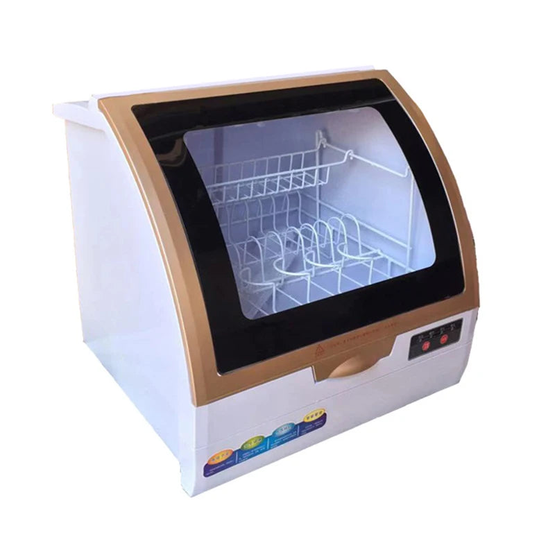 Household Dishwasher Desktop Drying Disinfection Cabinet 360 degrees Intelligent Automatic Spray Dish Washing Machine