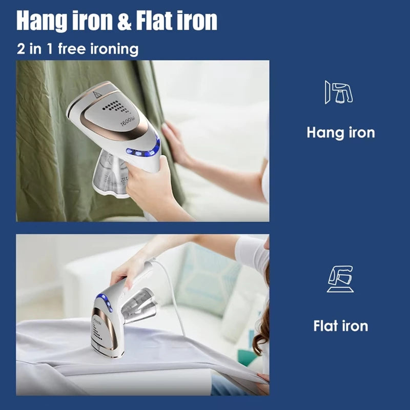 WCS-1600W Folding And Hanging Ironing Machine For Household Mini Steam Iron Temperature Regulating Ironing Machine EU Plug