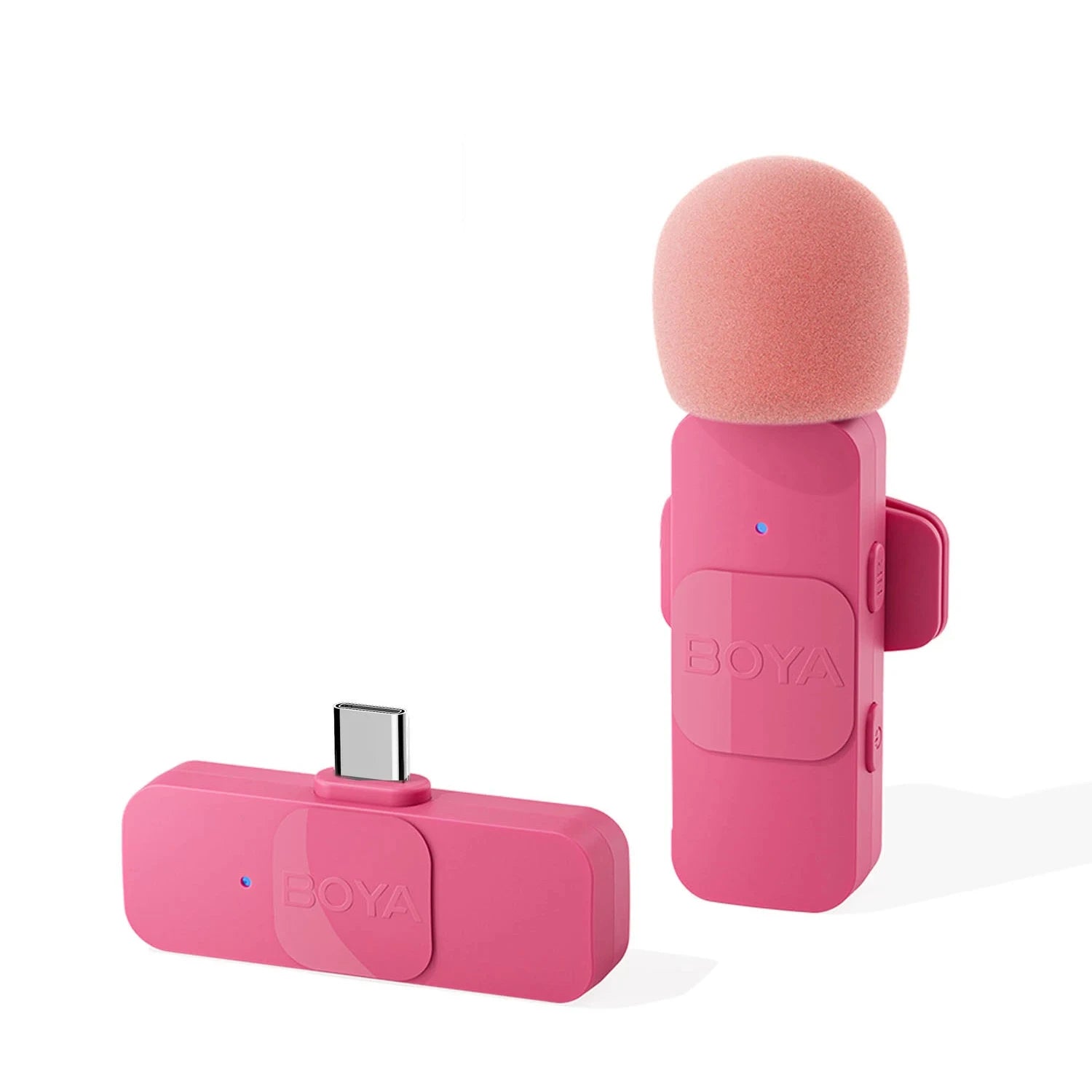 BOYA BY-V Wireless Lavalier Microphone for iPhone 15/16 Series Samsung TECNO REDMI Type-c Devices Video Recording Streaming Vlog