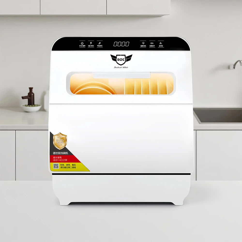 Dish Washer Machine for Home Factory Hot Sale Ptc Hot Dorms RVs Portable Compact Countertop Dishwasher Q8