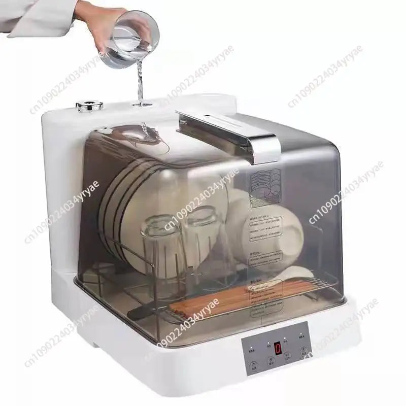 Dishwasher Household Automatic High Temperature Dishwashing Drying Disinfection Countertop Mobile Installation Table