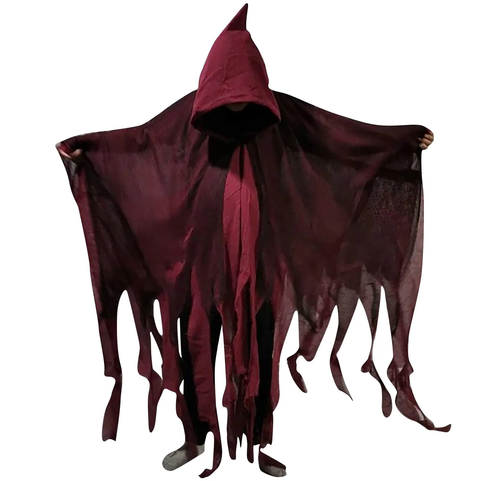Halloween Skull Skeleton Cosplay Costume Halloween Ghost Costume Cosplay Adult Death Cloak Horror Zombie Tattered Hooded Capes